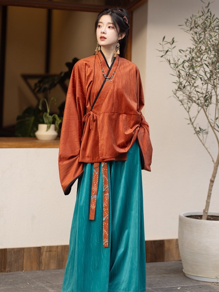 Ancient China Costume Jin style Hanfu Set