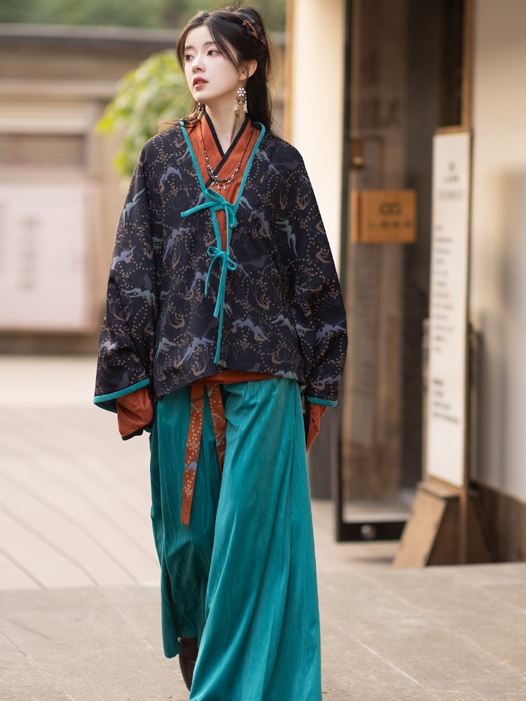 Ancient China Costume Jin style Hanfu Set