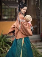 Ancient Chinese Costume Wei Jin style Hanfu Women - Image 2