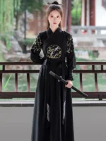 Ancient Chinese Men’s Clothing Embroidery Xiake Hanfu - Image 2
