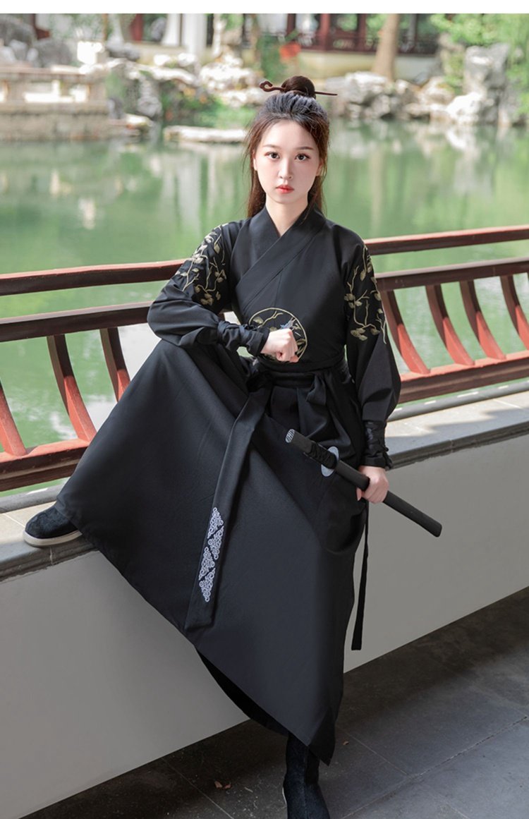 Ancient Chinese Men's Clothing Embroidery Xiake Hanfu
