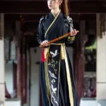 Ancient Chinese Outfit Black Martial Arts Styles Hanfu Unisex