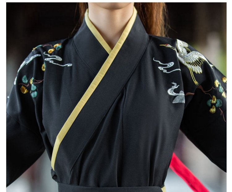 Ancient Chinese Outfit Black Martial Arts Styles Hanfu Unisex
