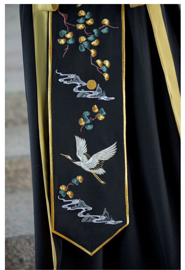 Ancient Chinese Outfit Black Martial Arts Styles Hanfu Unisex