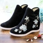 Ancient Chinese Style Hanfu Embroidered Boots Womens