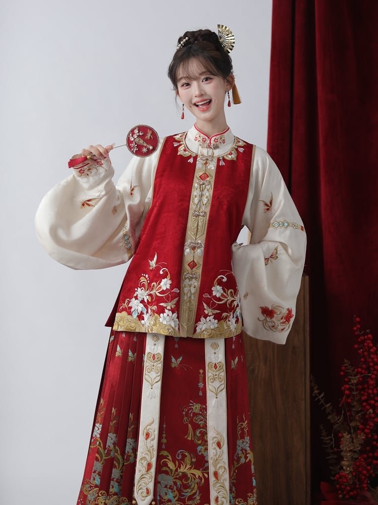 Ancient Chinese Wedding Dress Embroidered Hanfu