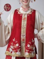 Ancient Chinese Wedding Dress Embroidered Hanfu - Image 4