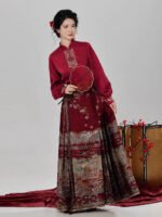 Ancient Chinese Wedding Dress Hanfu Engagement Toast Outfit - Image 2