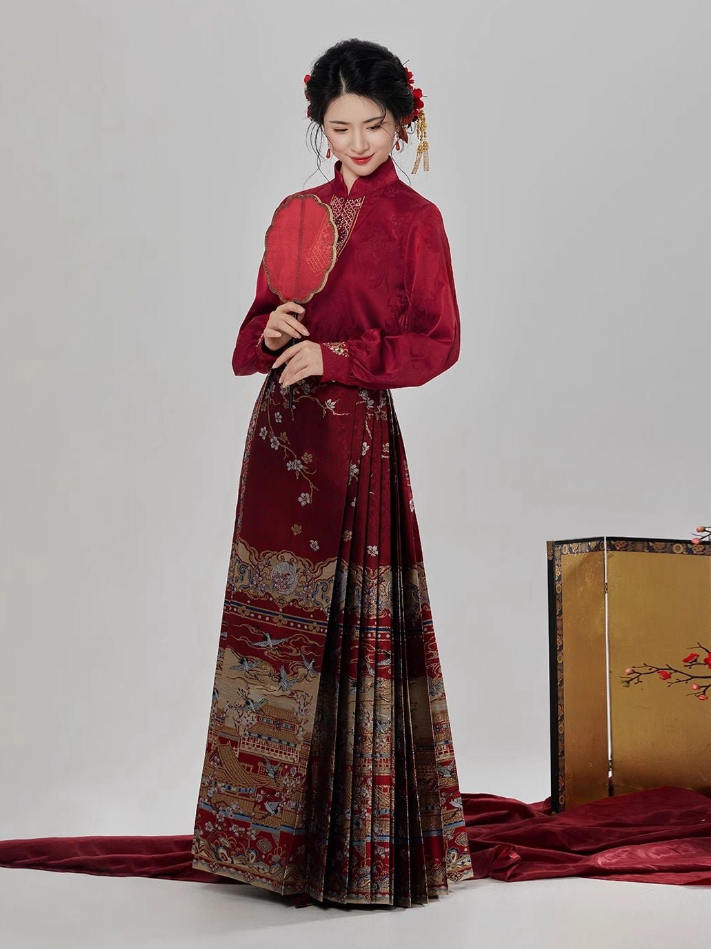 Ancient Chinese Wedding Dress Hanfu Engagement Toast Outfit