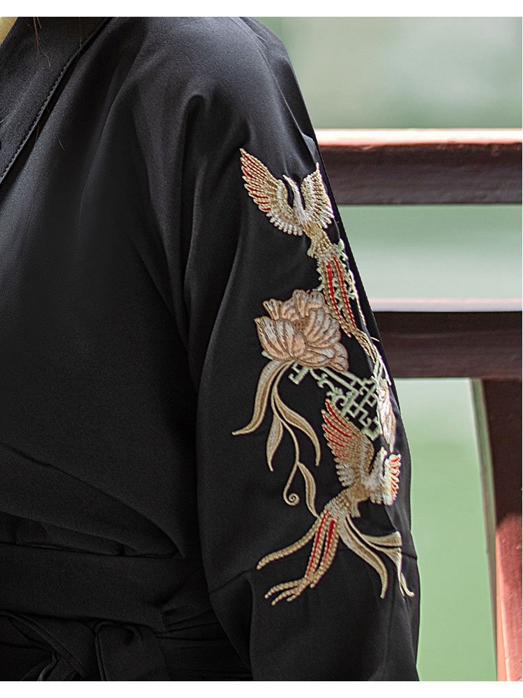Ancient Clothing Traditional Chinese Black Hanfu Unisex