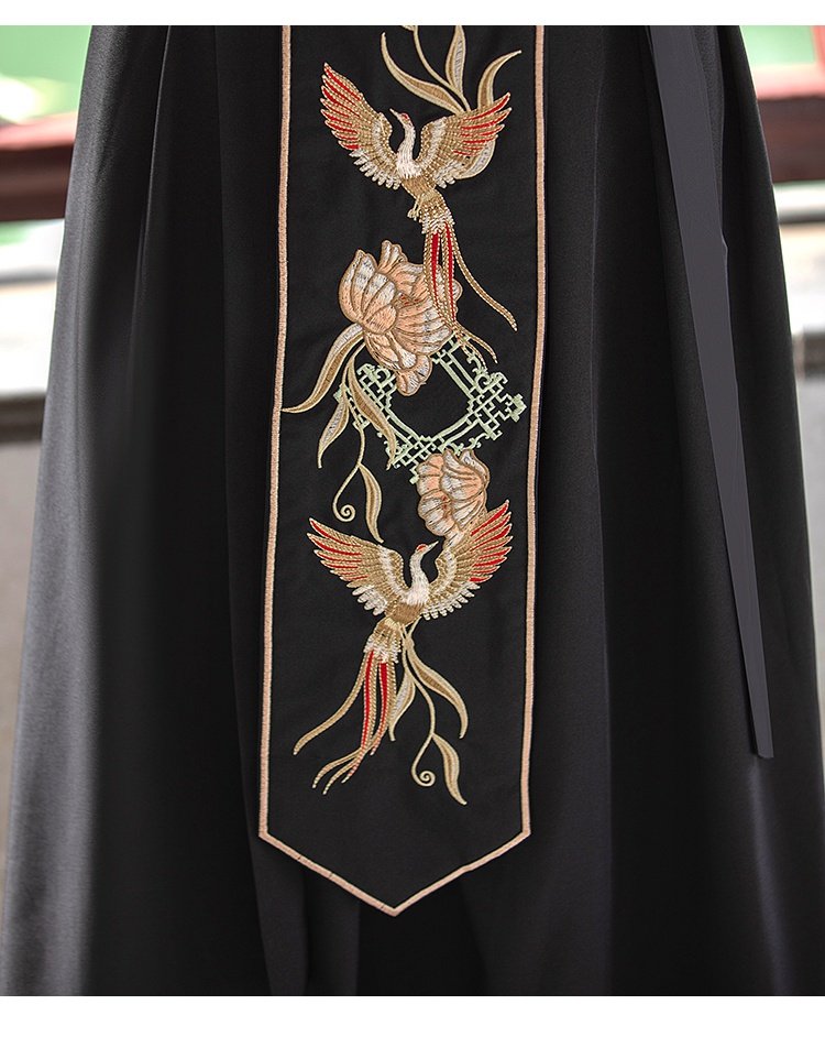 Ancient Clothing Traditional Chinese Black Hanfu Unisex