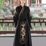 Ancient Clothing Traditional Chinese Black Hanfu Unisex