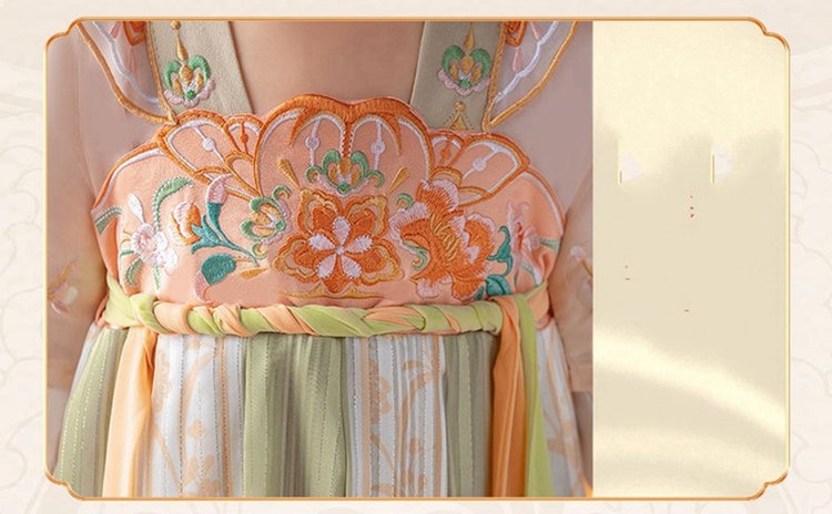 Ancient Embroidery Chinese Dress For Girls