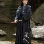 Ancient Swordsman Style Hanfu Black Outfit