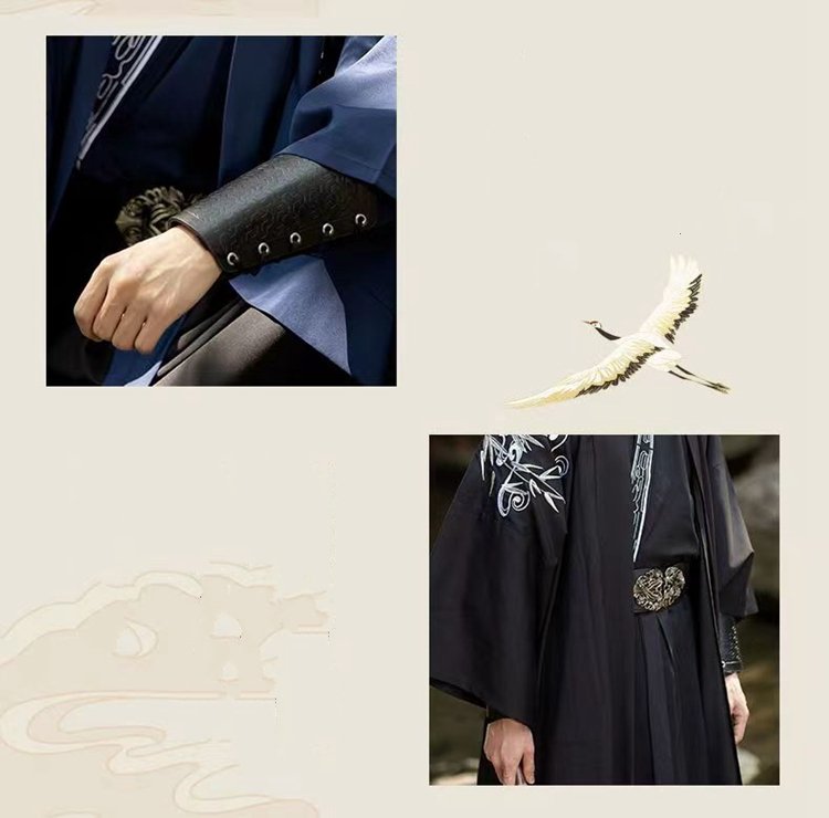 Ancient Swordsman Style Hanfu Black Outfit