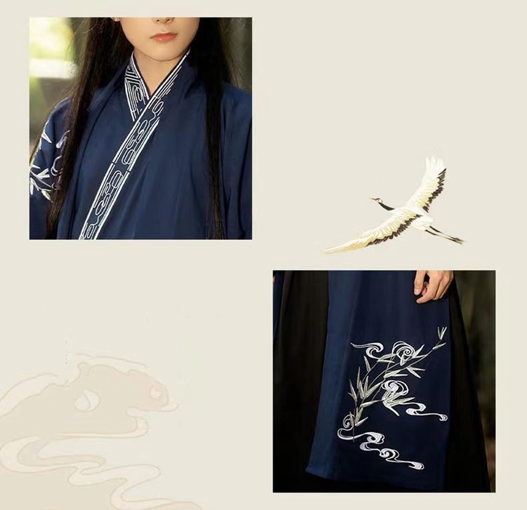 Ancient Swordsman Style Hanfu Black Outfit