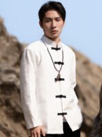 Asian Jacket Long Sleeved Zhongshan Shirt