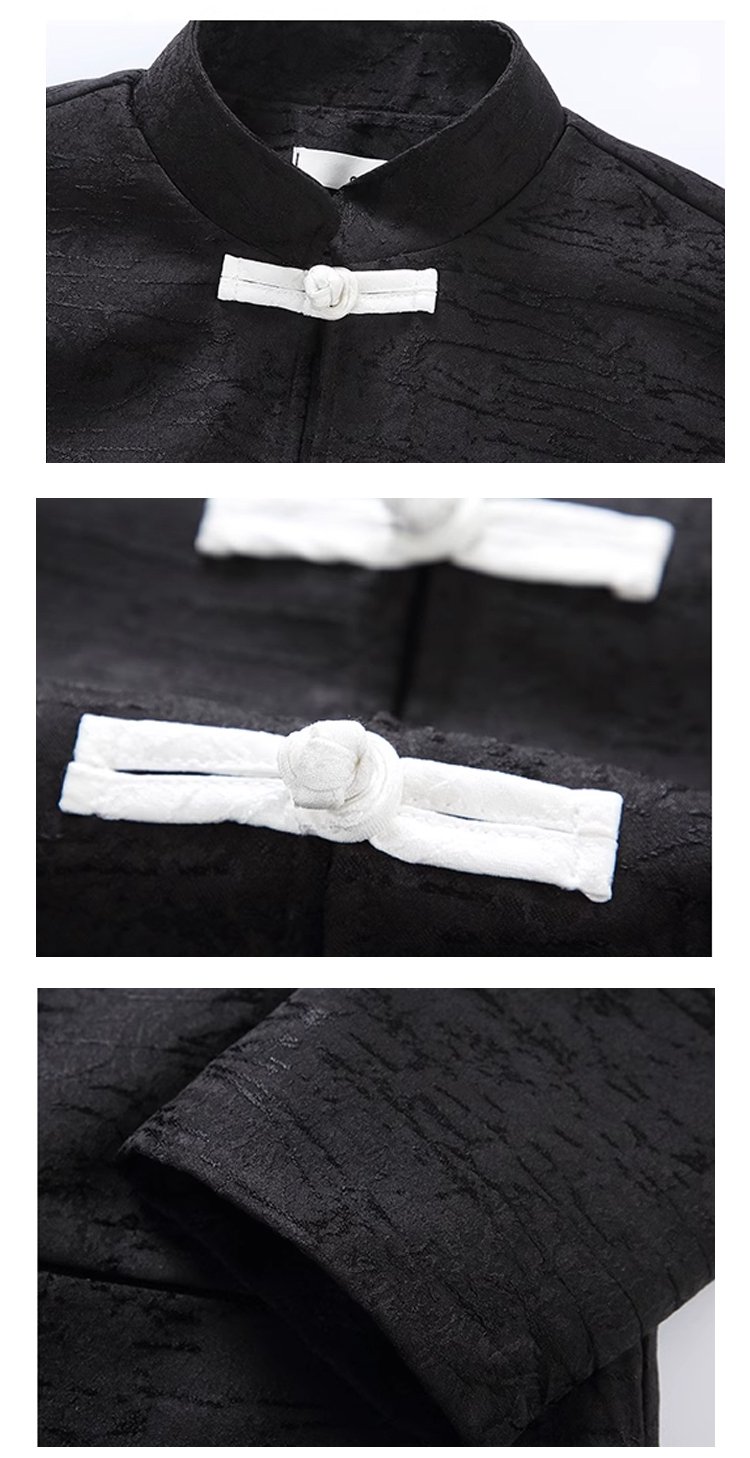 Asian Jacket Long Sleeved Zhongshan Shirt
