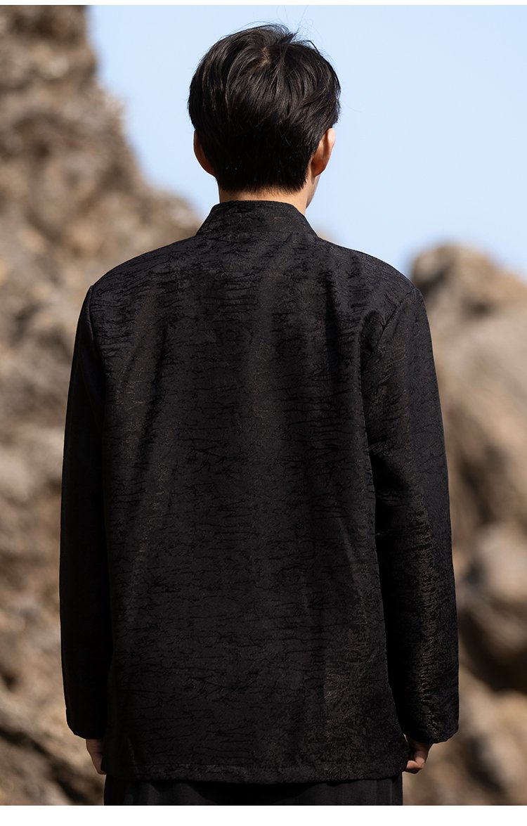 Asian Jacket Long Sleeved Zhongshan Shirt