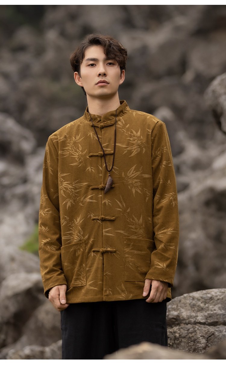 Bamboo Leaf Tang Jacket Chinese Style Coat