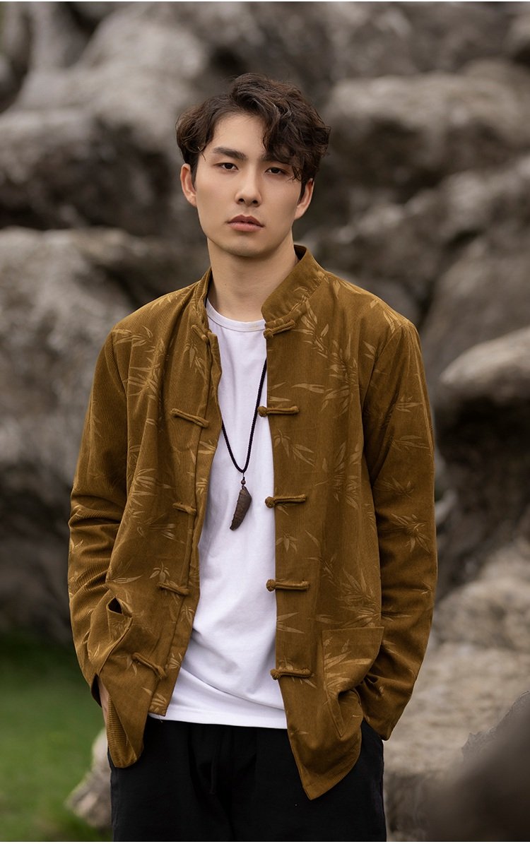 Bamboo Leaf Tang Jacket Chinese Style Coat