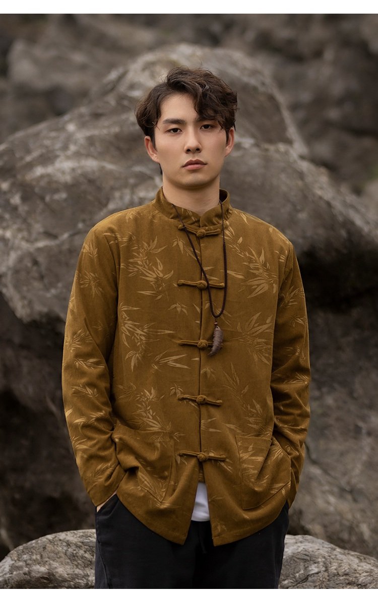 Bamboo Leaf Tang Jacket Chinese Style Coat