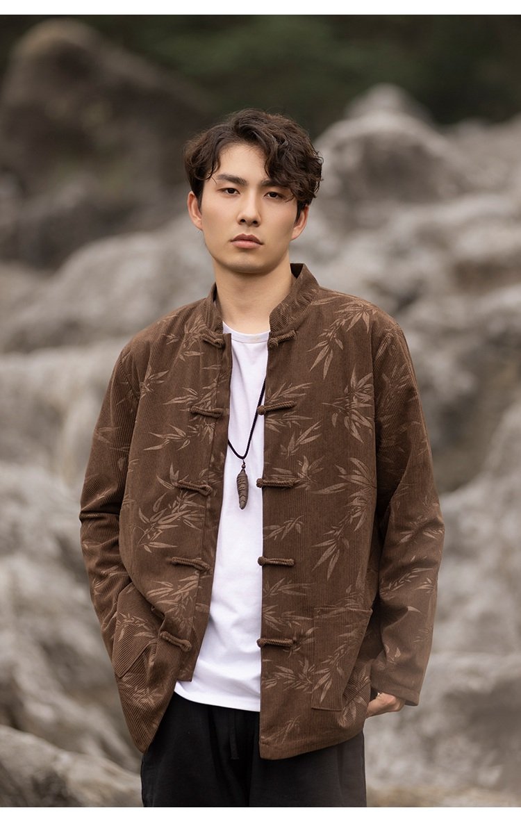 Bamboo Leaf Tang Jacket Chinese Style Coat