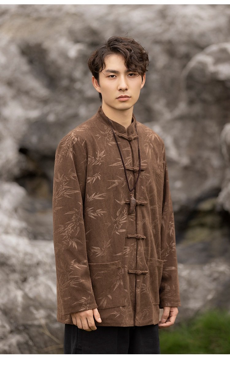 Bamboo Leaf Tang Jacket Chinese Style Coat