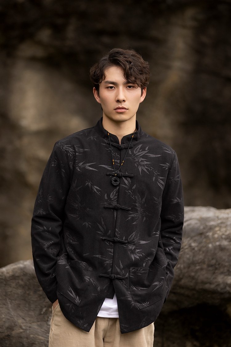 Bamboo Leaf Tang Jacket Chinese Style Coat