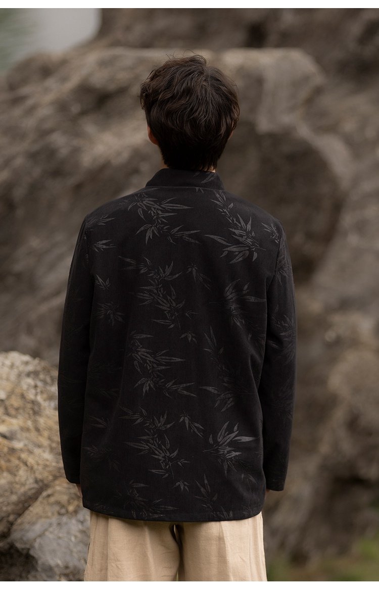 Bamboo Leaf Tang Jacket Chinese Style Coat