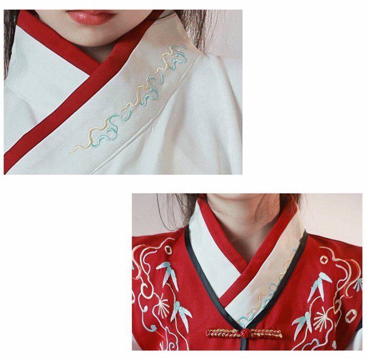 Beautiful Chinese Girl Hanfu Traditional Performance Costume