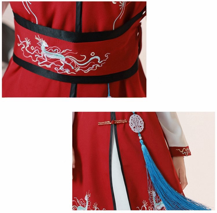 Beautiful Chinese Girl Hanfu Traditional Performance Costume