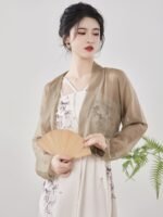 Beautiful Clothes Modern Hanfu Suspender Dress Shirt - Image 3