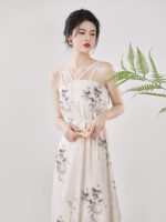 Beautiful Clothes Modern Hanfu Suspender Dress Shirt - Image 4
