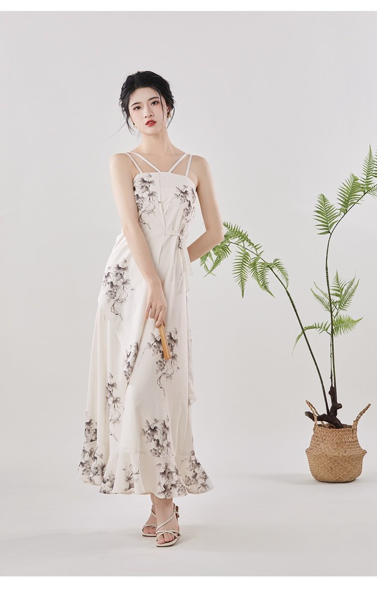 Beautiful Clothes Modern Hanfu Suspender Dress Shirt