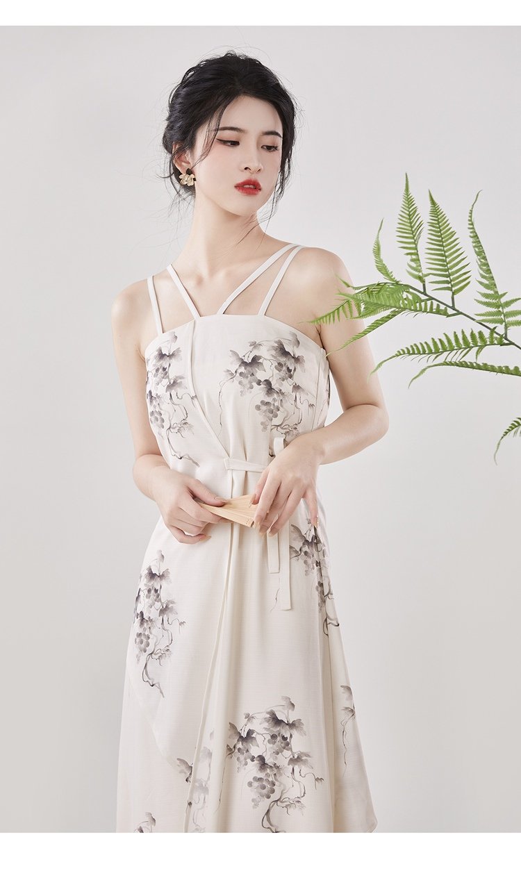 Beautiful Clothes Modern Hanfu Suspender Dress Shirt