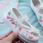 Beijing Cloth Girls Dance Shoes Embroidered Hanfu Shoes