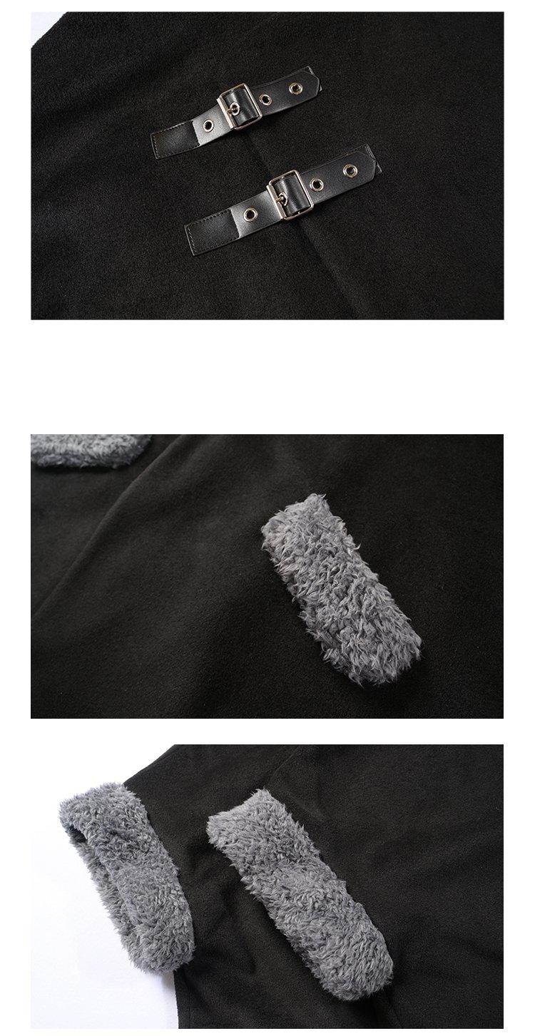 Black Coats For Women Chinese Style Cloak