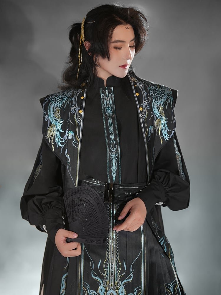 Black Hanfu Male Chinese Traditional Costume