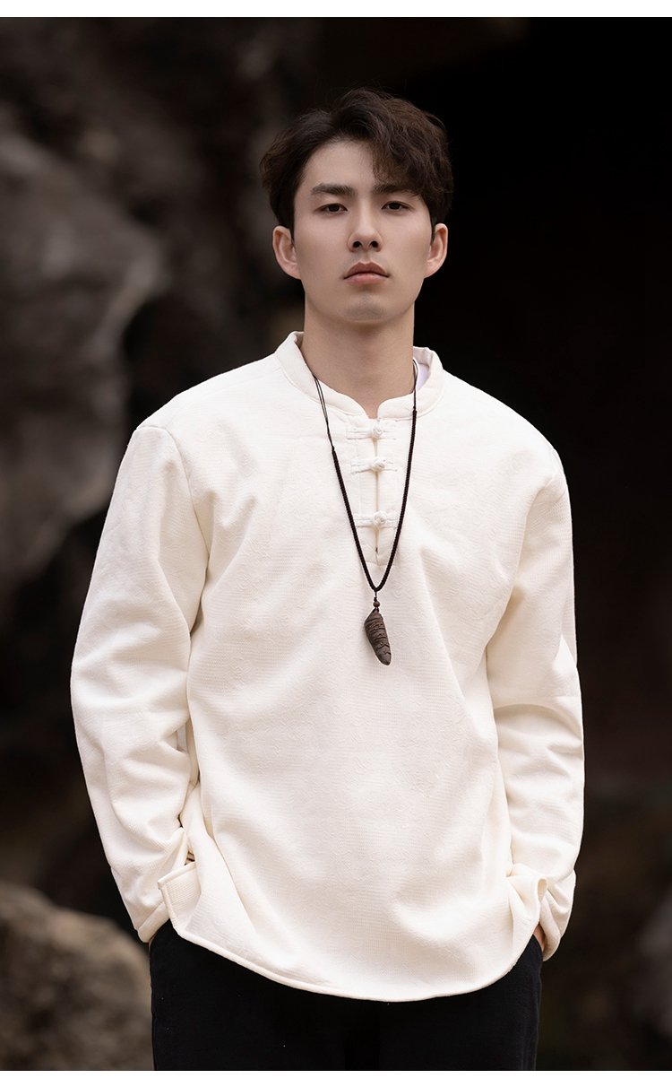 Black-Linen-Shirt-Men-Chinese-Tang-Style-Tshirt