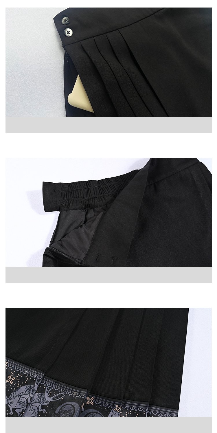 Black Skirt Women Traditional Chinese Style Dress