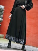 Black Skirt Women Traditional Chinese Style Dress - Image 3