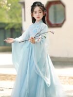 Blue Hanfu Girl Ancient Hanfu Costume - Image 3