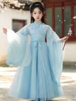 Blue Hanfu Girl Ancient Hanfu Costume