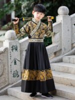 Boy Child Hanfu Chinese Flying Fish Clothing - Image 2