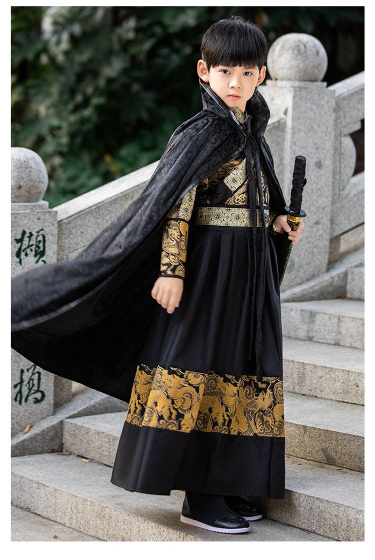 Boy Child Hanfu Chinese Flying Fish Clothing