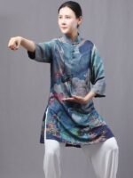 Breathable Fragrant Cloud Satin Tai Chi Clothing Women - Image 3