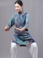 Breathable Fragrant Cloud Satin Tai Chi Clothing Women - Image 4