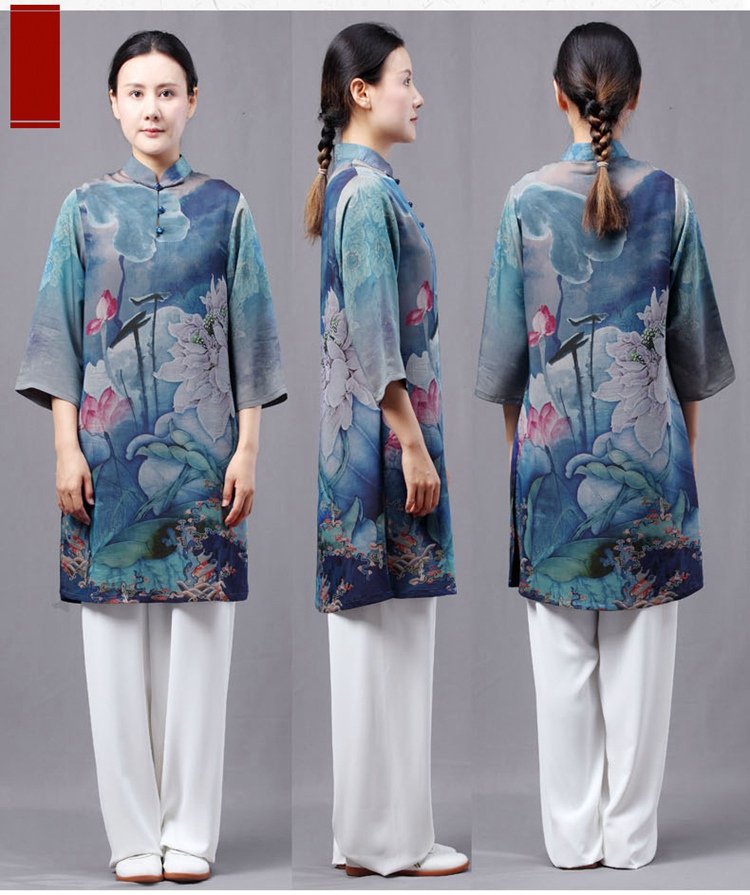 Breathable Fragrant Cloud Satin Tai Chi Clothing Women