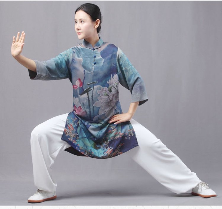 Breathable Fragrant Cloud Satin Tai Chi Clothing Women